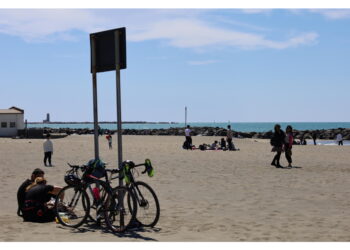 In tanti per passeggiate in spiaggia