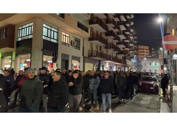 Corteo a Barletta in vista della manifestazione di domani