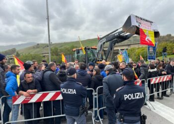 Manifestazione di agricoltori e allevatori da un mese in strada