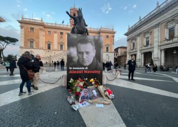 In piazza del Campidoglio la gigantografia per il dissidente