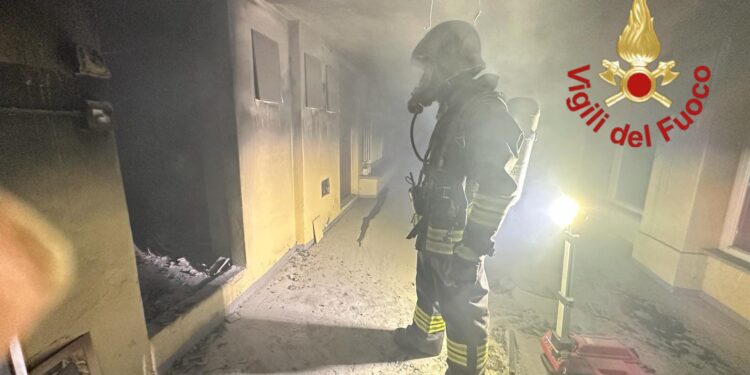 Incendio casa di riposo