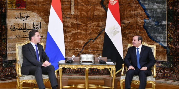 Premier Rutte a colloquio con presidente Al Sisi al Cairo