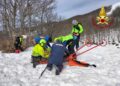 A S. Stefano D'Aveto. Soccorso con elicottero per trauma a testa