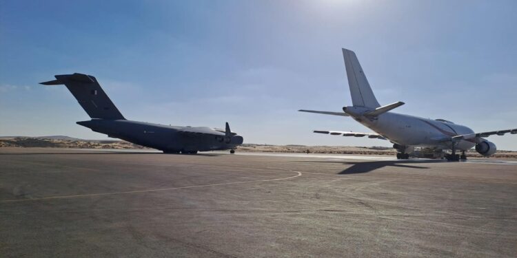 Operazione condotta da quattro C-130 dell'aeronautica