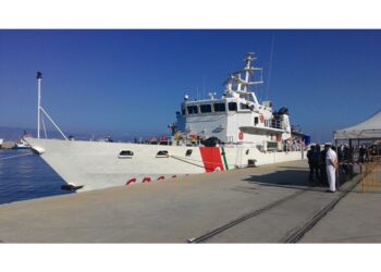 Migranti arrivati su nave Fiorillo dopo essere stati soccorsi