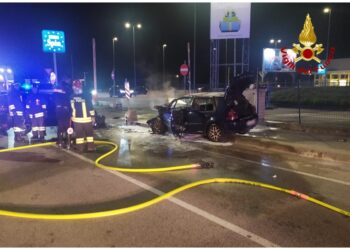 L'incidente prima della mezzanotte nel vicentino