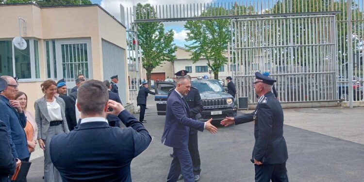 Incontro durante la visita del ministro Nordio in carcere