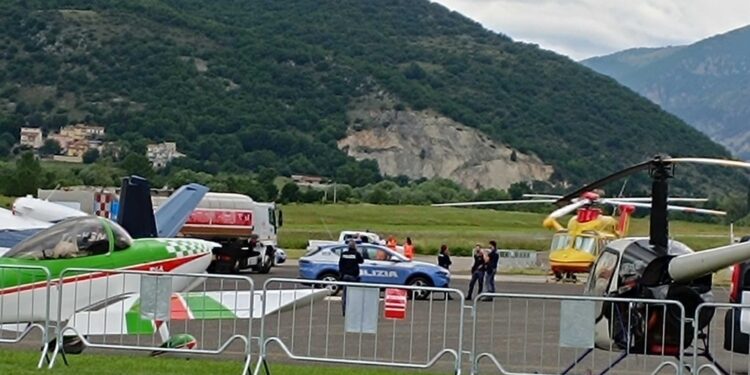 All'aeroporto dei Parchi di Preturo