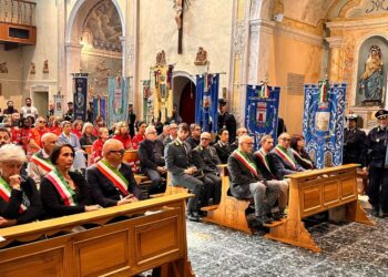 La messa nella chiesa di Camugnano in suffragio delle vittime