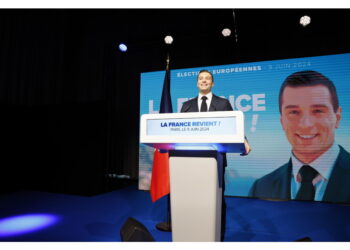 Il capolista del partito di Le Pen dopo la vittoria alle Europee