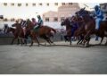 Con fantino Carlo Sanna detto Brigante sul cavallo Tabacco