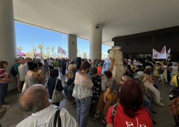 Sit-in sotto il consiglio