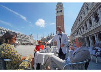 In piazza San Marco a Venezia