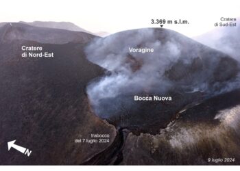 Ingv: 'è la più grande altezza mai misurata sul vulcano'