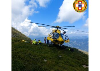 L'intervento del Soccorso Alpino sul Monte Cimone