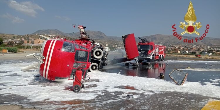 L'incidente in fase di decollo all'aeroporto di Reggio Calabria