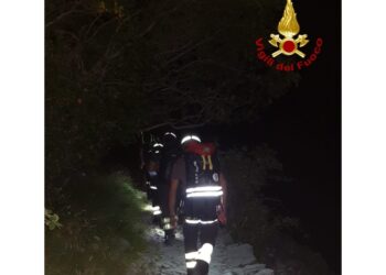 Era in burrone sotto il sentiero. Non era tornato al rifugio