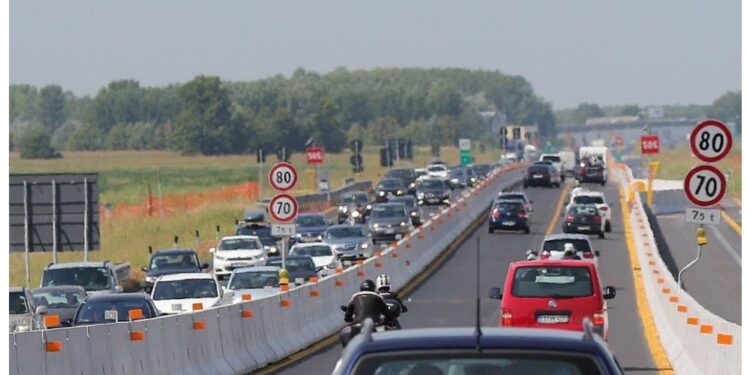 Nel tratto tra Meolo e San Donà in direzione Trieste