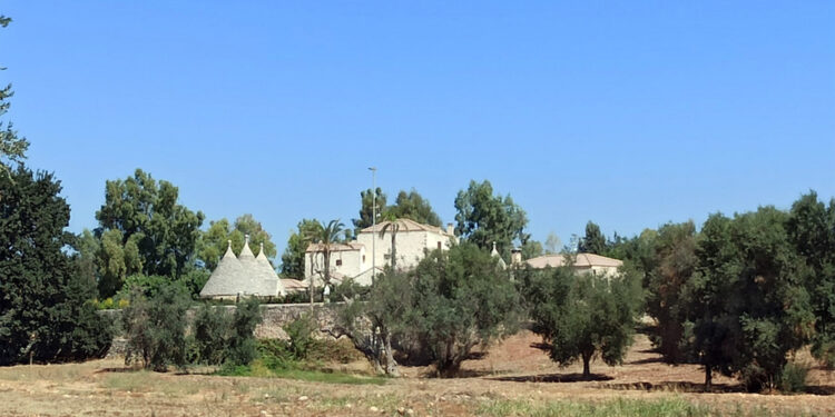 Relax in piscina e giochi d'acqua in masseria Valle d'Itria