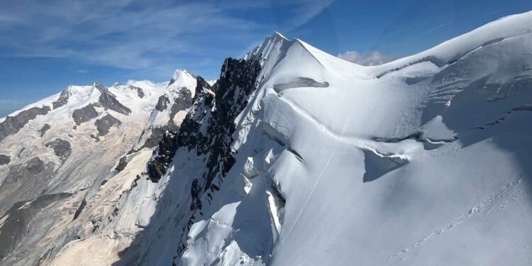 L'incidente sul versante svizzero del Breithorn