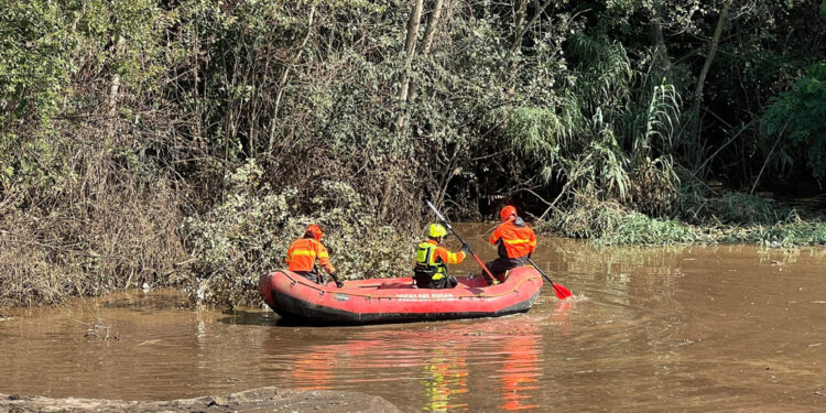 In azione anche i cani di Vigili del Fuoco e Carabinieri