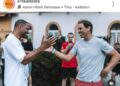 La stretta di mano tra Rafa Nadal e Will Smith (da Instagram)