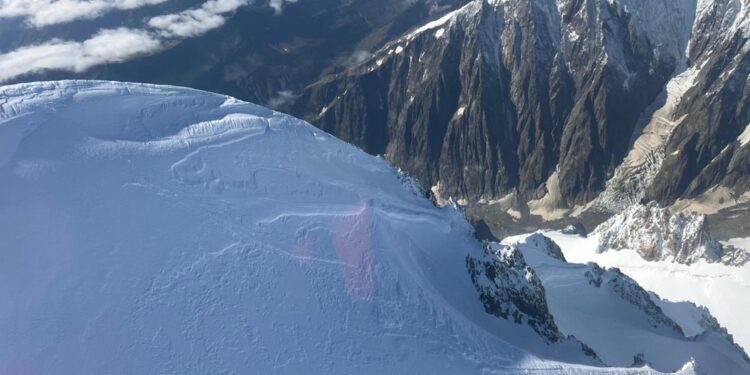 Soccorso alpino ha sorvolato la vetta