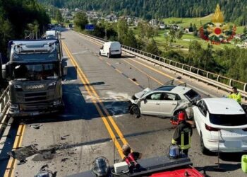 Anas chiude la statale nei pressi di Perarolo di Cadore