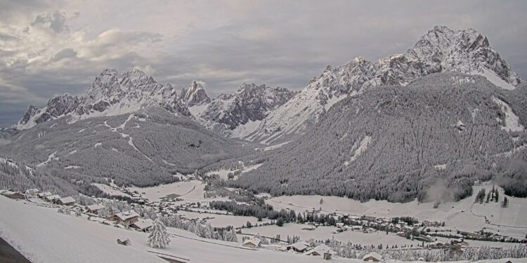 Paesaggio innevato oltre i mille metri di quota in Alto Adige