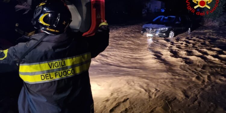 Per piena torrente. Fitte piogge in Veneto