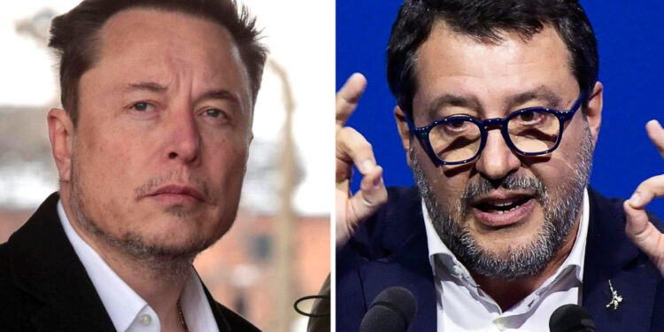 Il patron di X esprime la sua solidarietà al leader della Lega