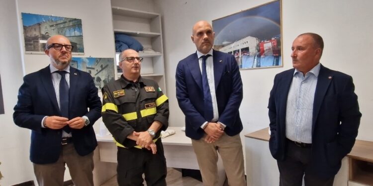 Oggi a Viterbo in visita nella caserma dei vigili del fuoco