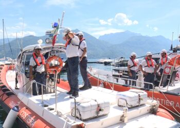 Guardia costiera sul Lago di Como