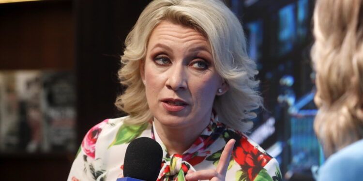 Lo sottolinea la portavoce del ministero degli Esteri Zakharova