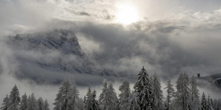 Solo pioggia invece a Cortina e nei fondovalle