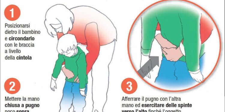 La madre infermiera gli aveva insegnato la 'manovra di Heimlich'