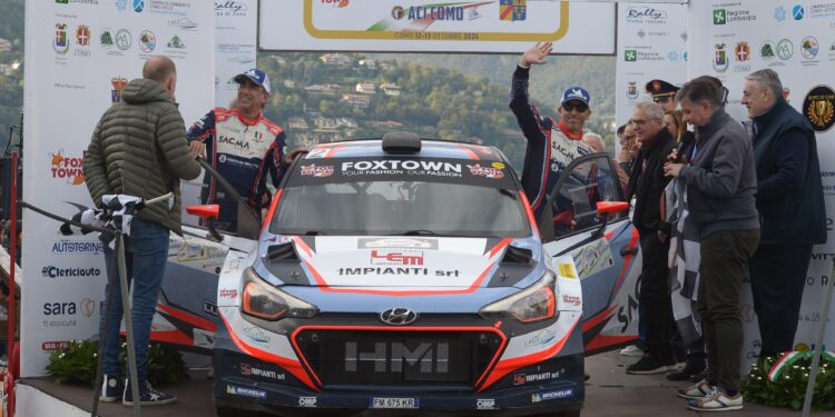 Corrado Fontana e Nicola Arena sul podio del Rally Aci Como Villa d'Este 2024