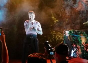 Liam Payne a Villa Pliniana nel 2018, in concerto per l'evento Dolce e Gabbana