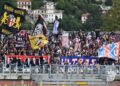 I tifosi del Bologna allo stadio Sinigaglia lo scorso 14 settembre  (foto Roberto Colombo)