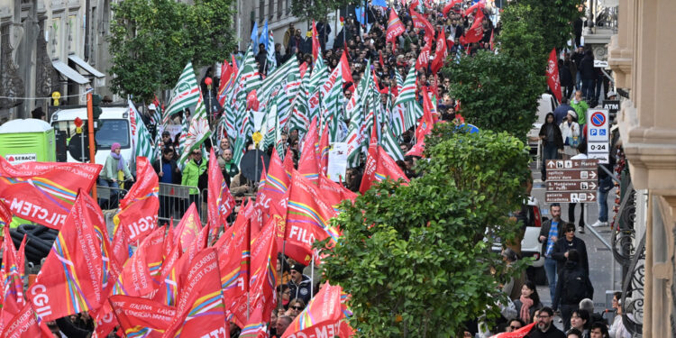 Manifestazione di Cgil