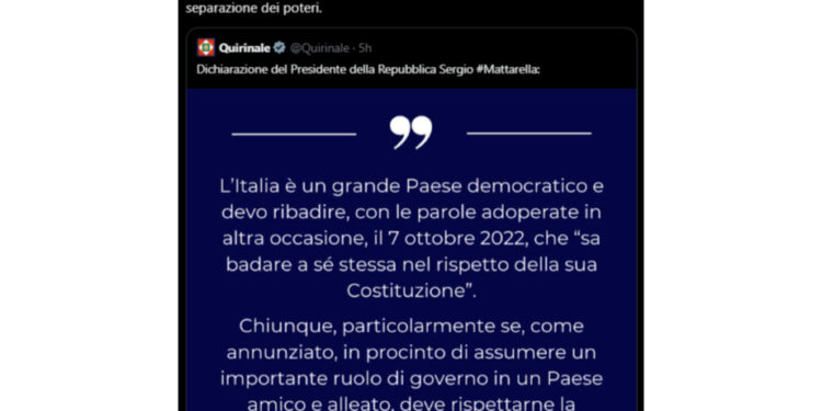 'Una follia che i giudici si sentano al di sopra del governo'