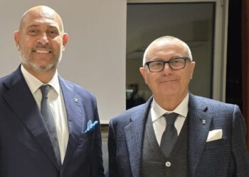 Da sinistra, il neopresidente della Federcanottaggio Davide Tizzano e il suo vice  Fabrizio Quaglino