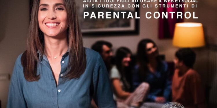 Spot con Caterina Balivo per l'uso del parental control