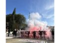 La protesta contro l'ipotesi di Falconara Marittima