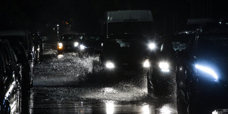 Strade allagate e incidenti