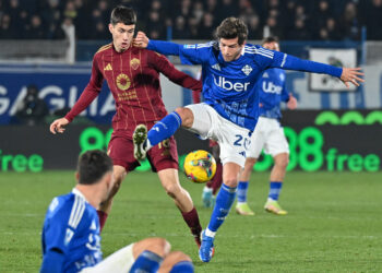 Sergi Roberto in azione nel match contro la Roma (foto Roberto Colombo)