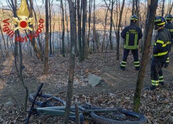 caduta in bicicletta Cucciago