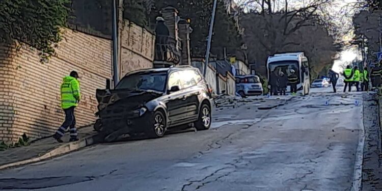 Accertamenti della polizia locale sulla dinamica dell'incidente