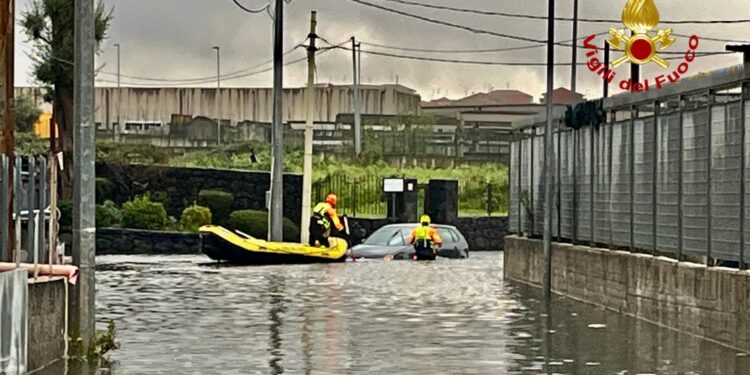 Temporale nel Catanese