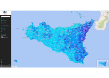 Picchi di acqua significativi sul versante orientale dell'isola